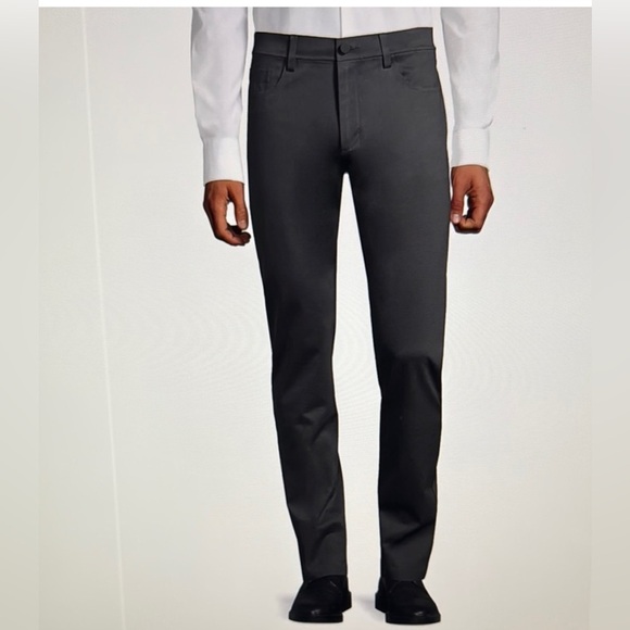 THEORY TECH RAFFI COMPACT PONTE PANTS IN ASPHALT SZ 33 - Picture 2 of 7